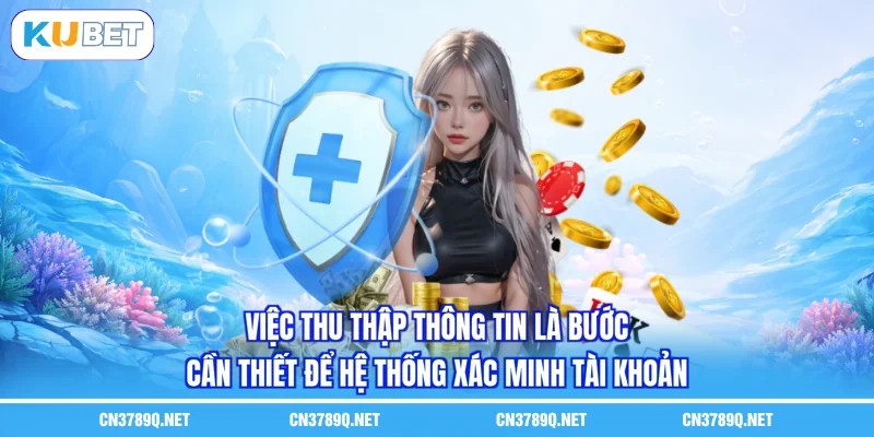 Việc thu thập thông tin là bước cần thiết để hệ thống xác minh tài khoản
